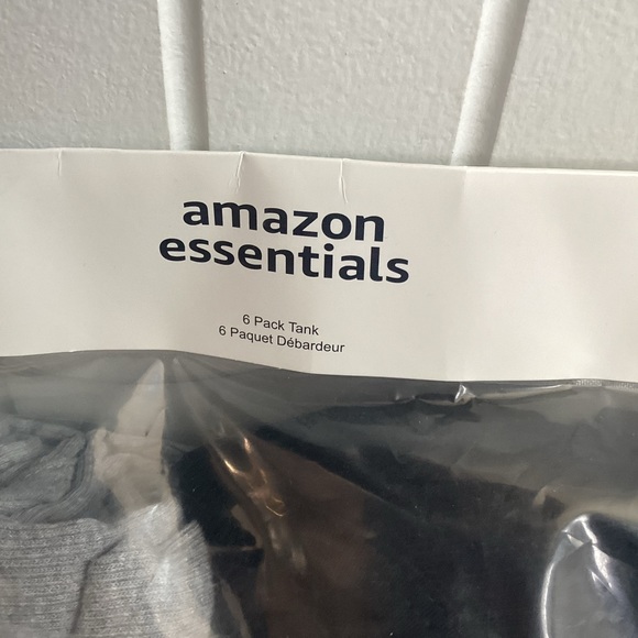Amazon Essentials 6pk Grey/Black Tank Tops - Picture 6 of 7